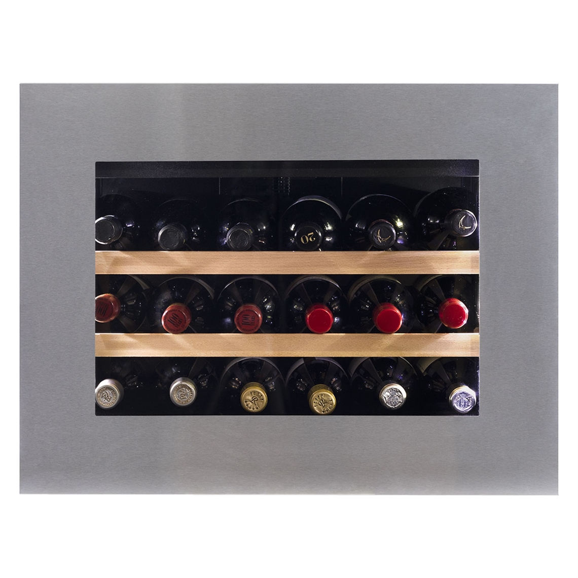 Dunavox Wine Cabinet Glance - Single Temperature Slot-In - Stainless Steel DAVG-18.46SS.TO