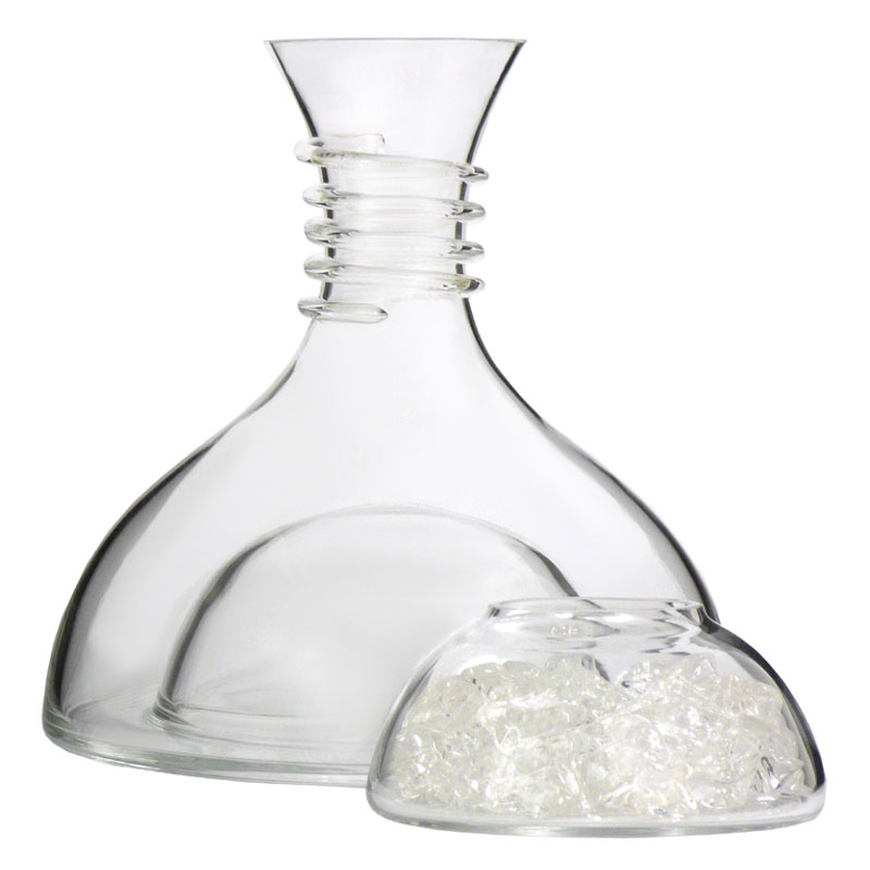 White Wine Ice Decanter With Ice Bowl 1L