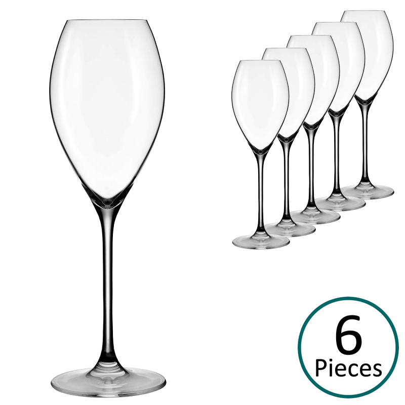 Lehmann Glass Jamesse Initial Champagne / Sparkling Wine Glass 300ml - Set of 6