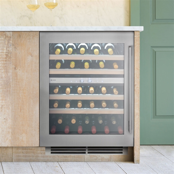Caple Wine Cabinet Sense Premium - 2 Temperature Zone Slot-In - Stainless Steel Wi6150
