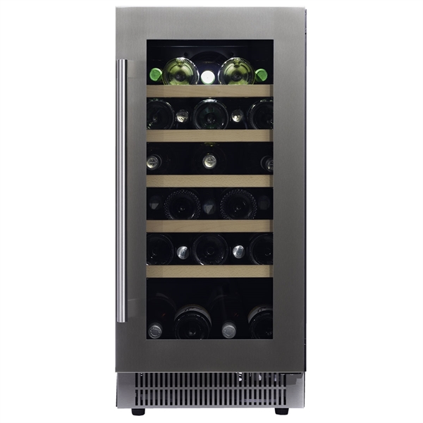 Dunavox Wine Cabinet Flow - Single Temperature Built-In Under Counter - Stainless Steel DAUF-32.83SS