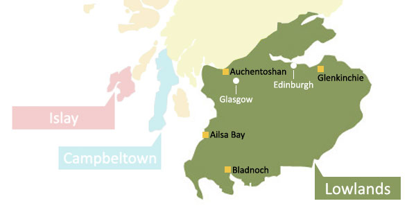 Scottish Whisky Regions - Lowlands