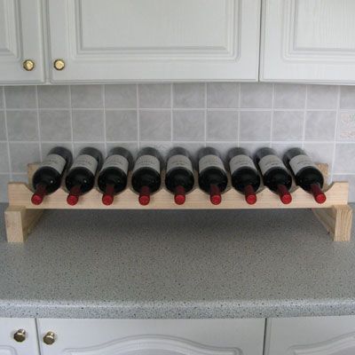 Modularack Wooden Wine Rack Additional Layer - 9 Bottle 