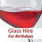 View more glass hire: a step-by-step guide from our Glass Hire for Birthdays range