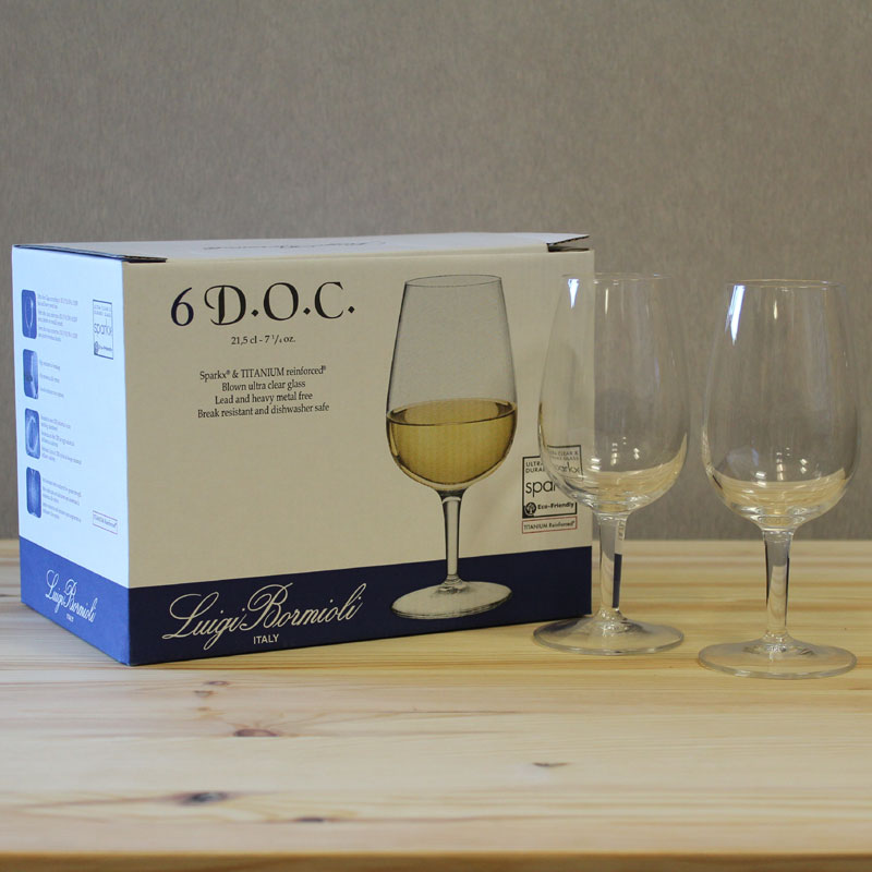 Luigi Bormioli ISO Type Wine Tasting Glasses 21.5cl - Set of 6
