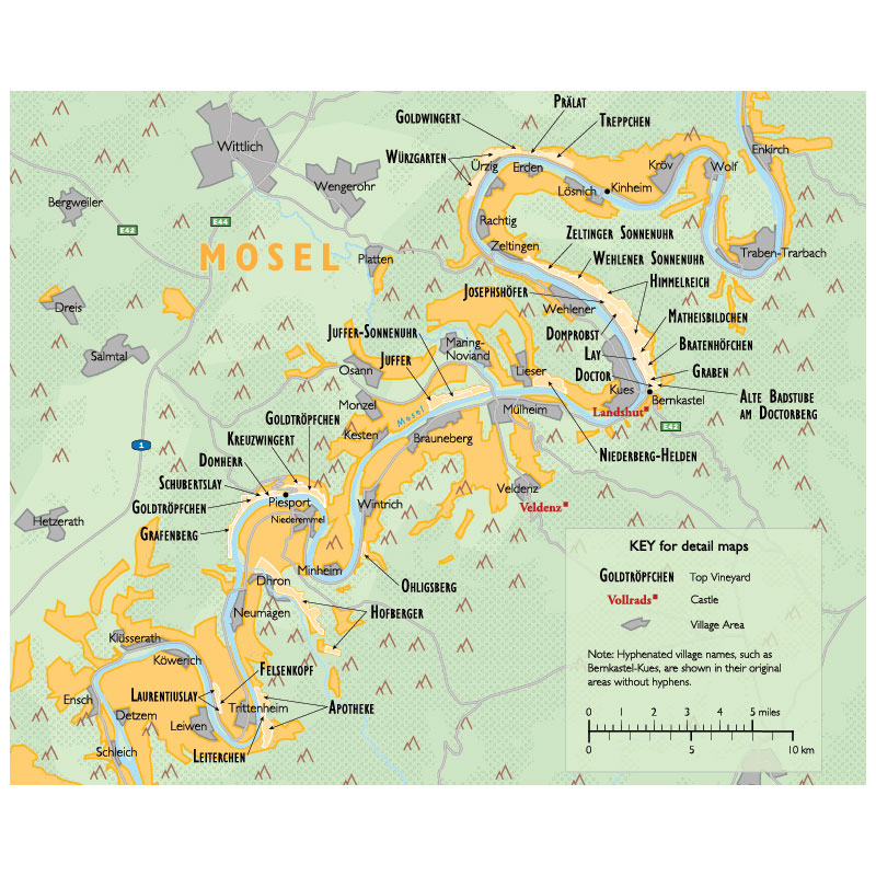 De Long’s Wine Map of Germany - Wine Regions