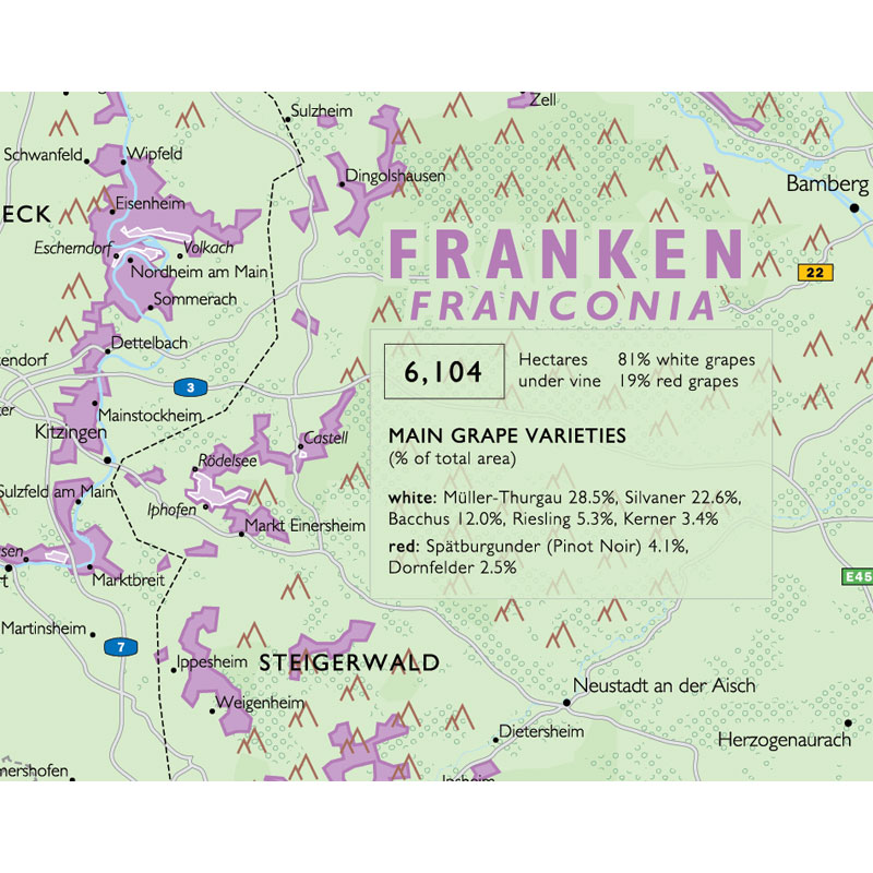 De Long’s Wine Map of Germany - Wine Regions