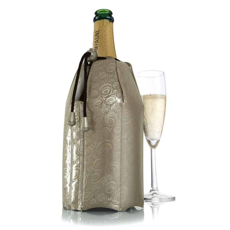Vacu Vin Rapid Ice Champagne Cooler Sleeve - Platinum
