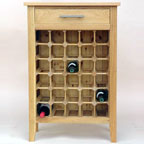 View more under stairs wine racking, grey stained solid pine in redditch from our Wooden Wine Cabinets range