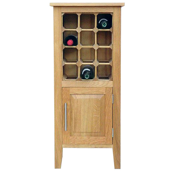 12 Bottle Contemporary Wooden Wine Cabinet / Rack with Legs