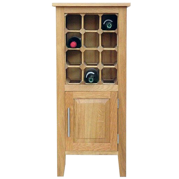 12 Bottle Contemporary Wooden Wine Cabinet / Rack with Legs