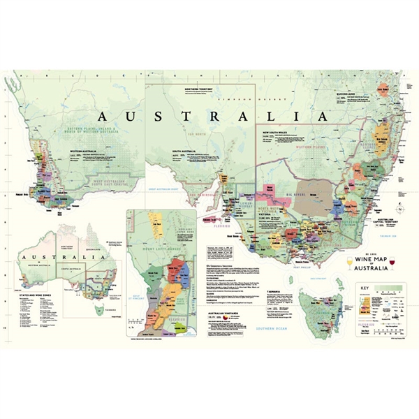 De Long’s Wine Map of Australia - Wine Regions