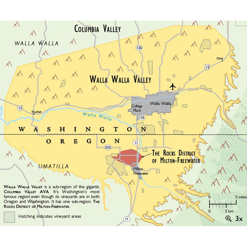 De Long’s Wine Map of the Pacific Northwest - Wine Regions