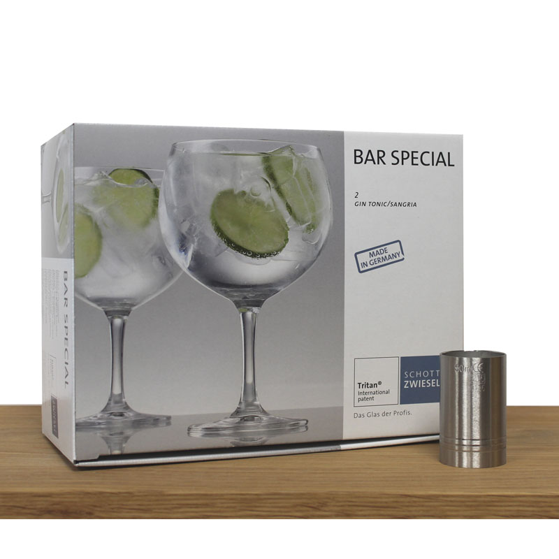 Gin and Tonic Set - Gin and Tonic / Copa Glasses & Measure Set