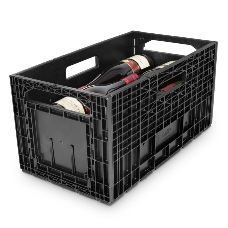 ISOCO Wine Box Wine Storage - 6 Boxes (72 Bottle Capacity - 12 Bottles per Box)