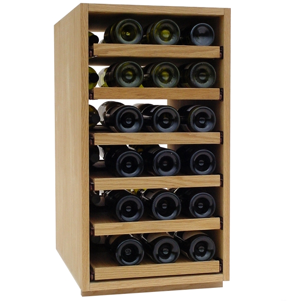 36 Bottle Showcase Pull Out Wooden Wine Rack