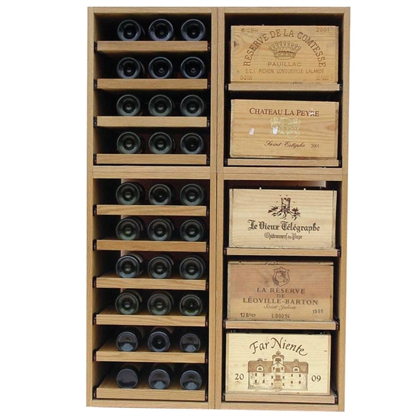 Showcase Wooden Wine Bottle Display - 120 Bottles