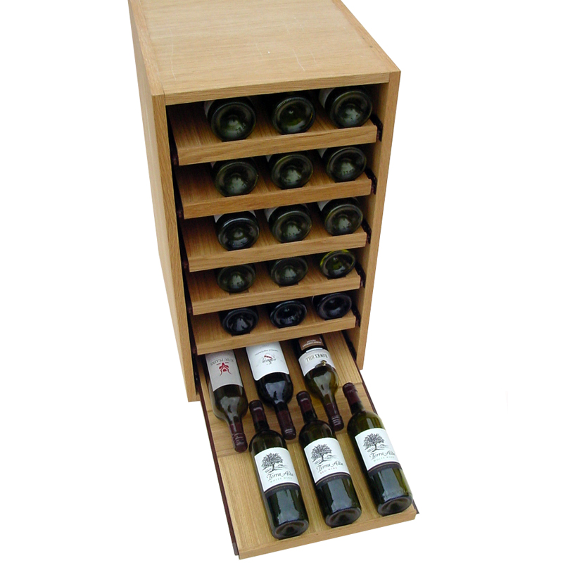 Showcase Wooden Wine Bottle Display - 120 Bottles