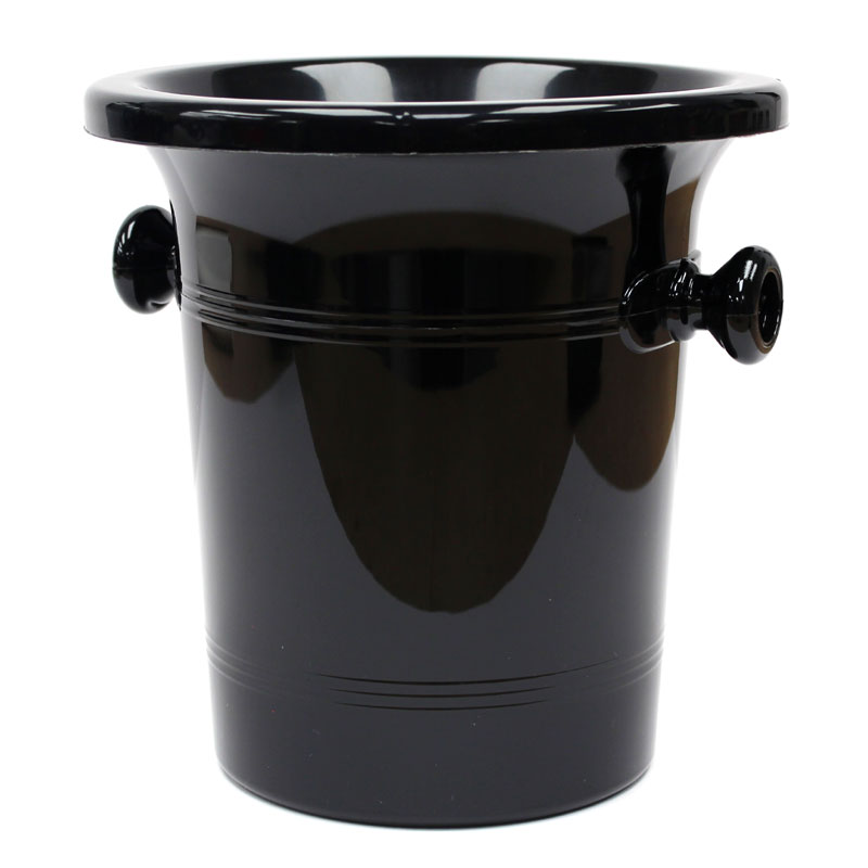 Standard Black Plastic Wine Spittoon 2L - Black Funnel