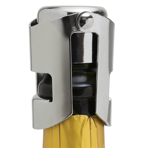 Chrome Plated Steel Champagne Bottle Stopper / Sealer