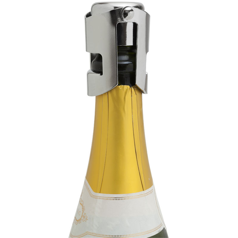 Chrome Plated Steel Champagne Bottle Stopper / Sealer