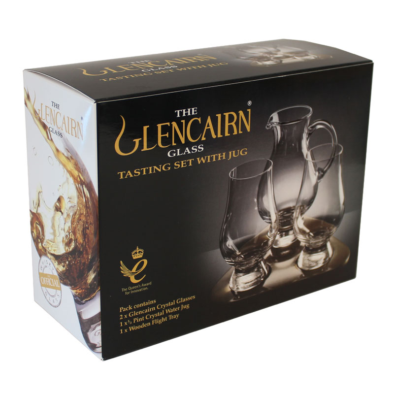 The Glencairn Official Whisky Nosing Glass and Jug Set 