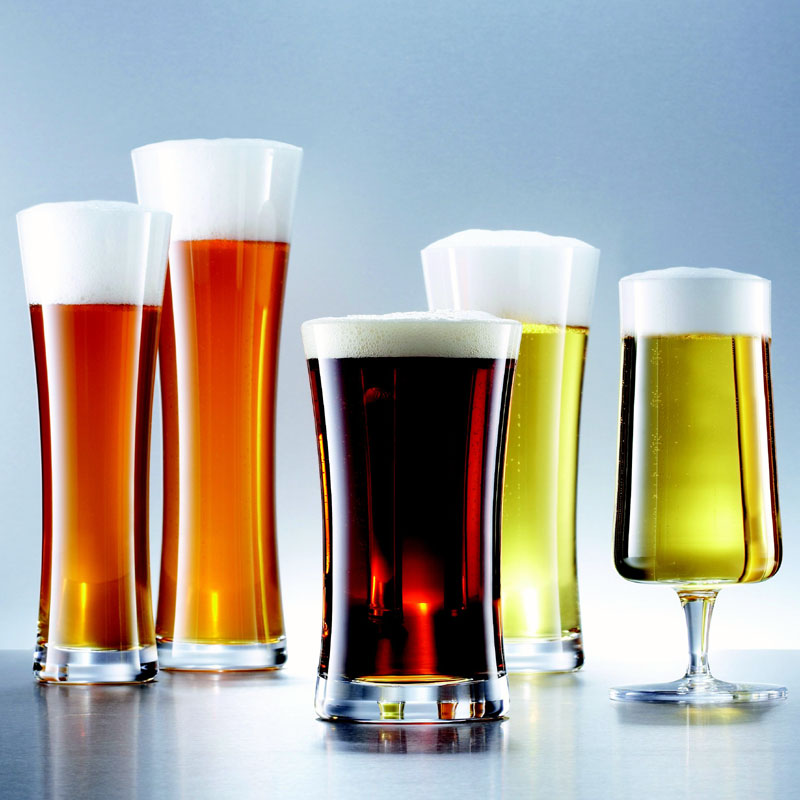 Schott Zwiesel Beer Basic Small Stemmed Pilsner Beer Glasses - Set of 6