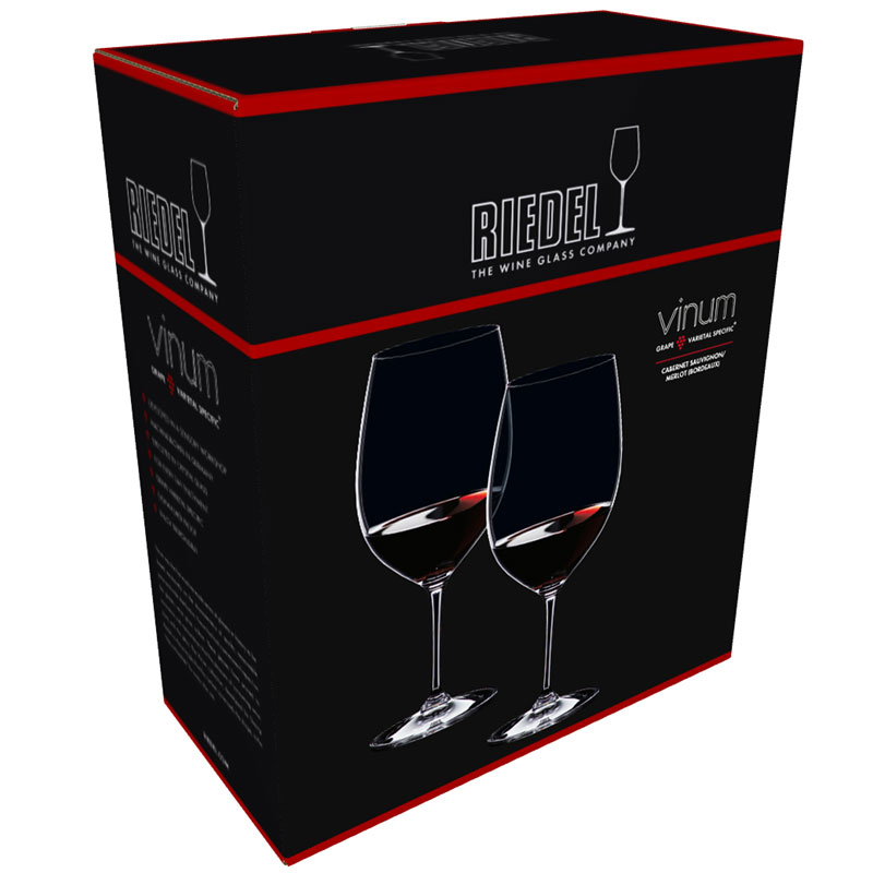 Riedel Vinum Bordeaux / Cabernet Sauvignon / Merlot Glass - Set of 2 - 6416/0