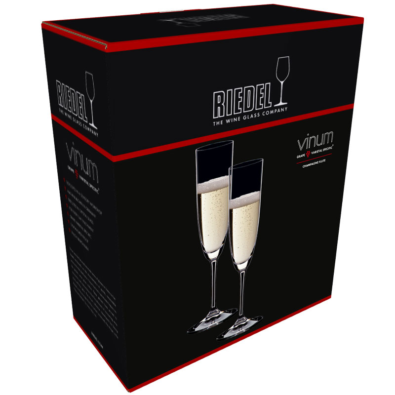 Riedel Vinum Champagne Glasses / Flute - Set of 2 - 6416/8