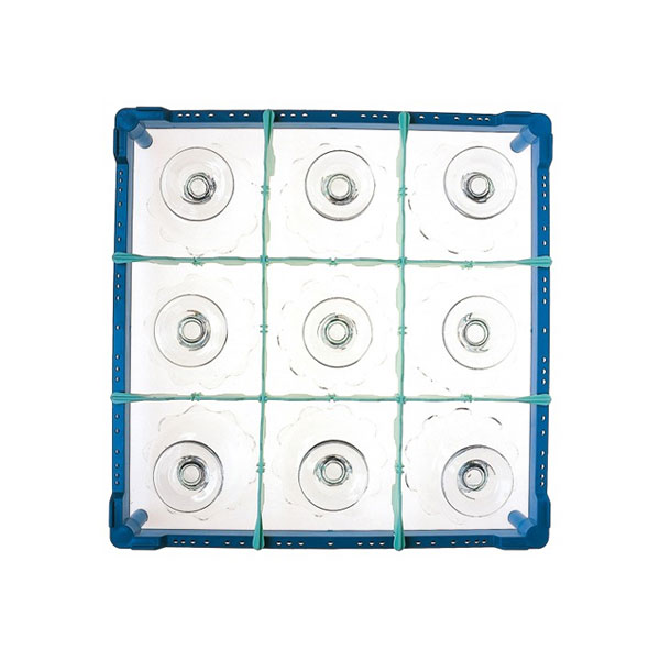 Fries Glass Washer Tray 500 x 500mm - 9 Glasses - 150mm Cell