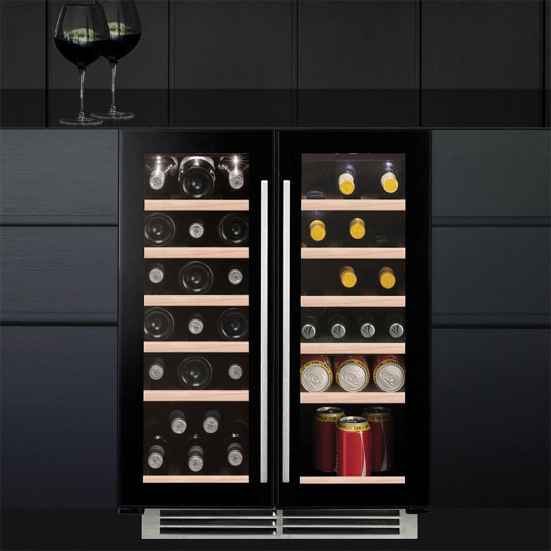 Caple Wine Cabinet Sense - 2 Temperature Slot-In - Black Wi6235