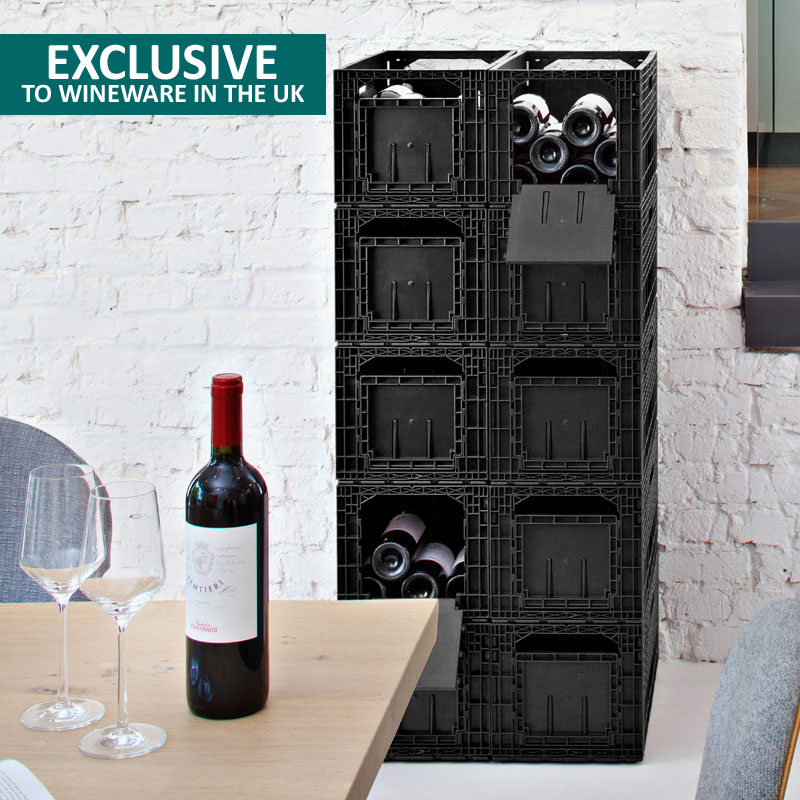 ISOCO Wine Box Wine Storage - 6 Boxes (72 Bottle Capacity - 12 Bottles per Box)