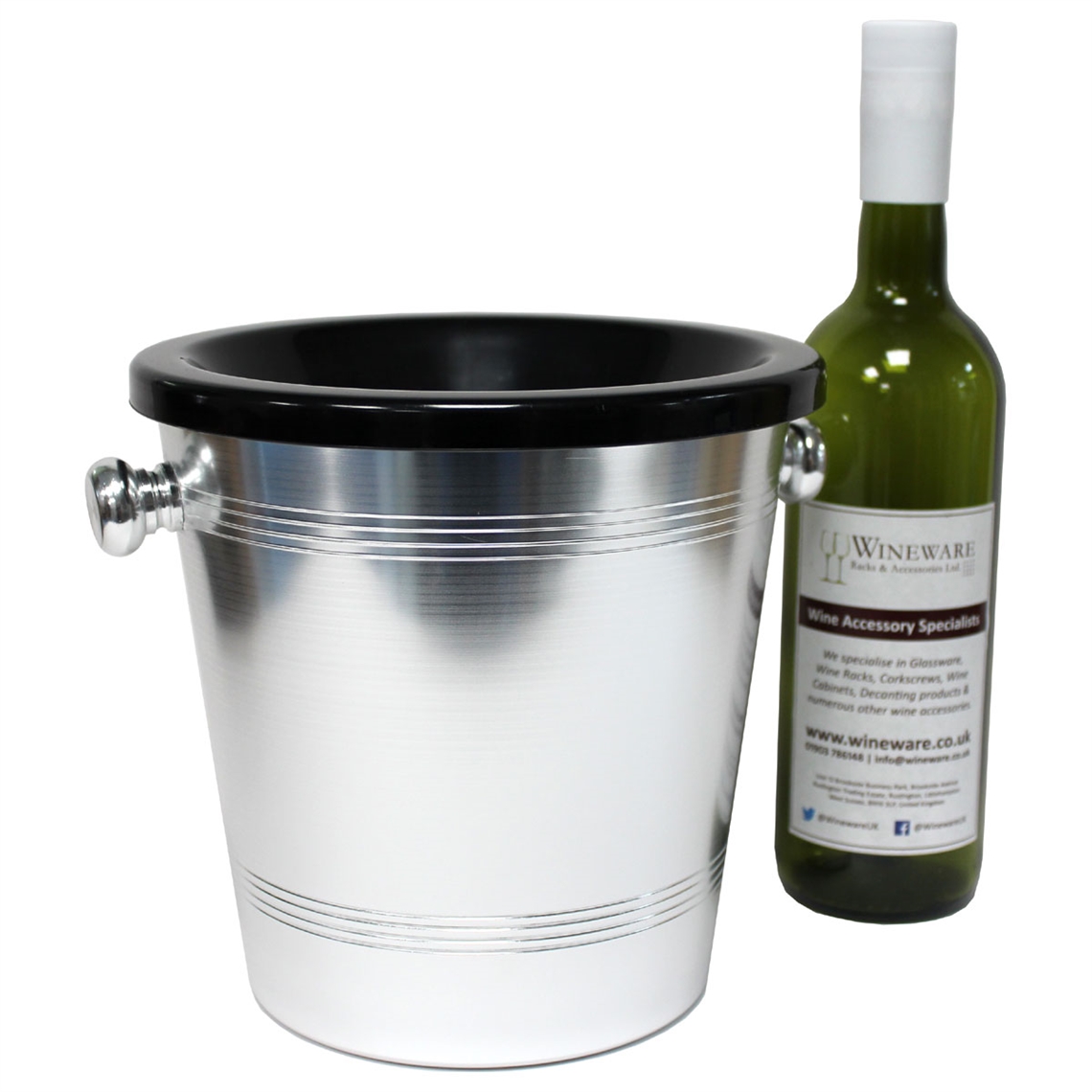 Standard Aluminium Wine Spittoon 2L - Black Funnel