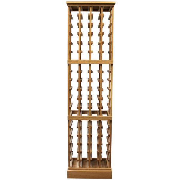72 Bottle Solid Wood Wine Cabinet / Rack with Plinth