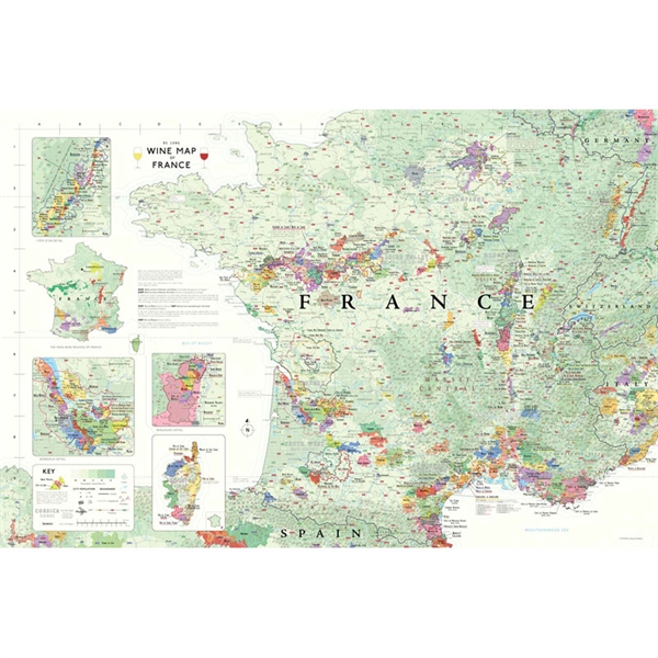 De Long’s Wine Map of France - Wine Regions