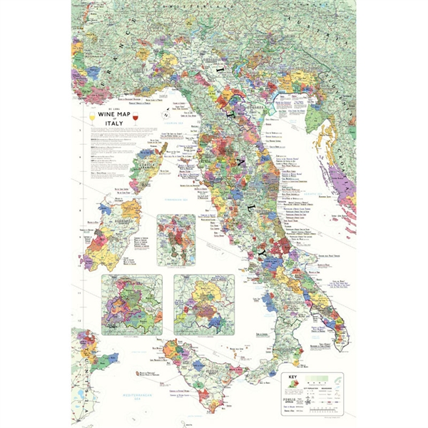 De Long’s Wine Map of Italy - Wine Regions