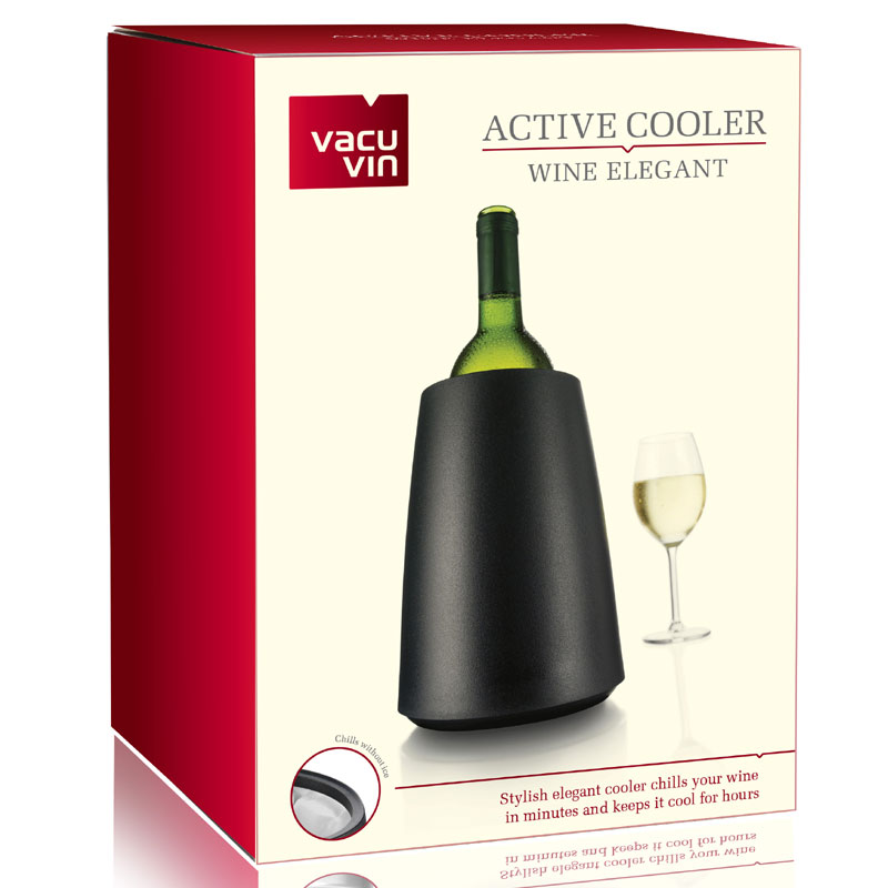 Vacu Vin Rapid Ice Prestige Active Wine Cooler - Black