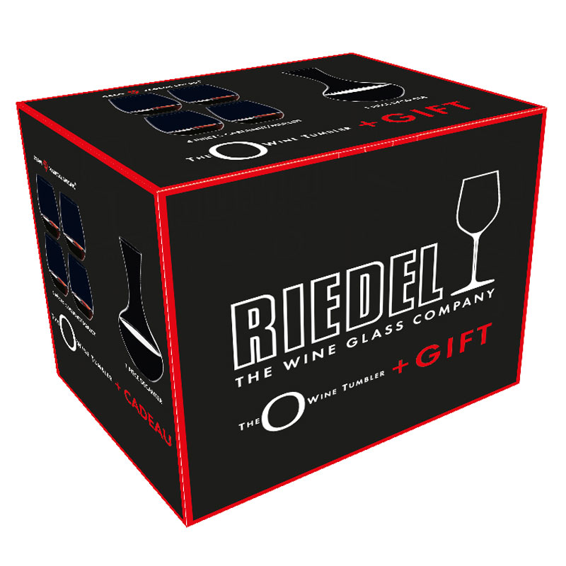 Riedel O Range Stemless Cabernet Glass + Syrah Wine Decanter - 5414/30
