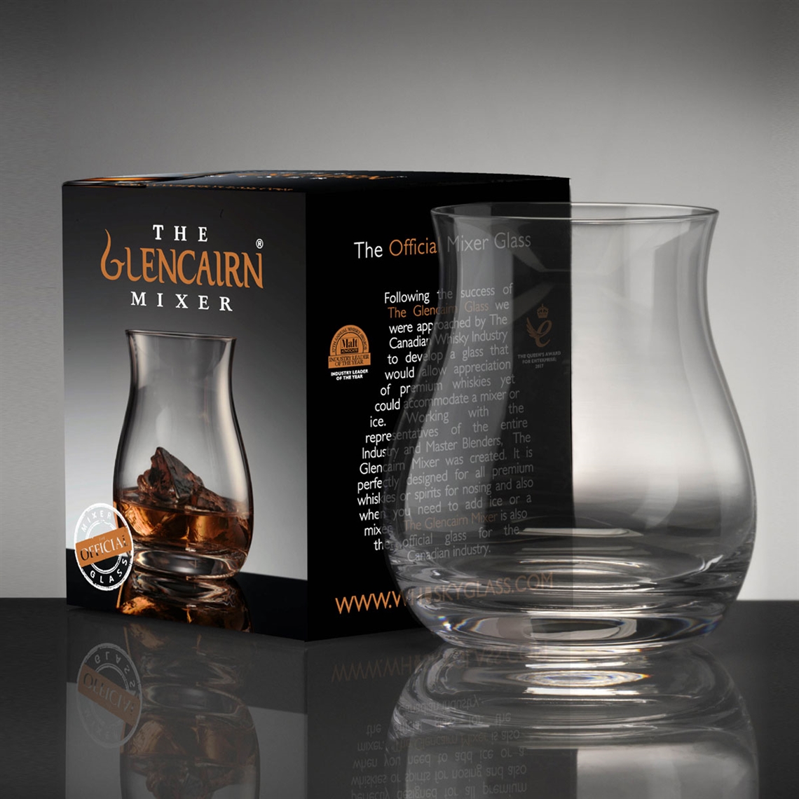 Glencairn Mixer Whisky / Spirit / Gin Nosing Glass (Printed Gift Box)
