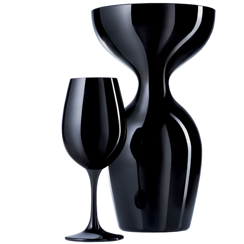 Schott Zwiesel Sensus Black Wine Tasting Glasses - Set of 6 (Blind Wine Tastings)