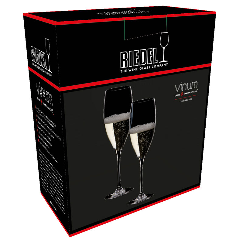 Riedel Vinum Vintage Champagne Glasses / Flutes - Set of 2 - 6416/28