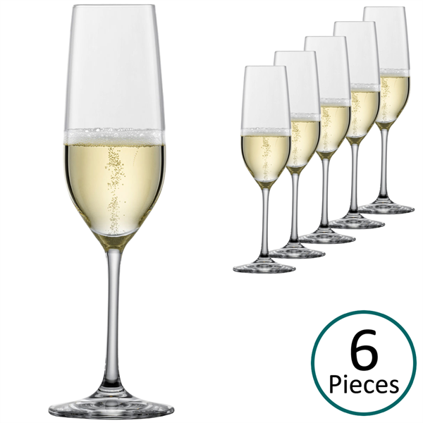 Schott Zwiesel Vina Champagne Glasses / Flute - Set of 6