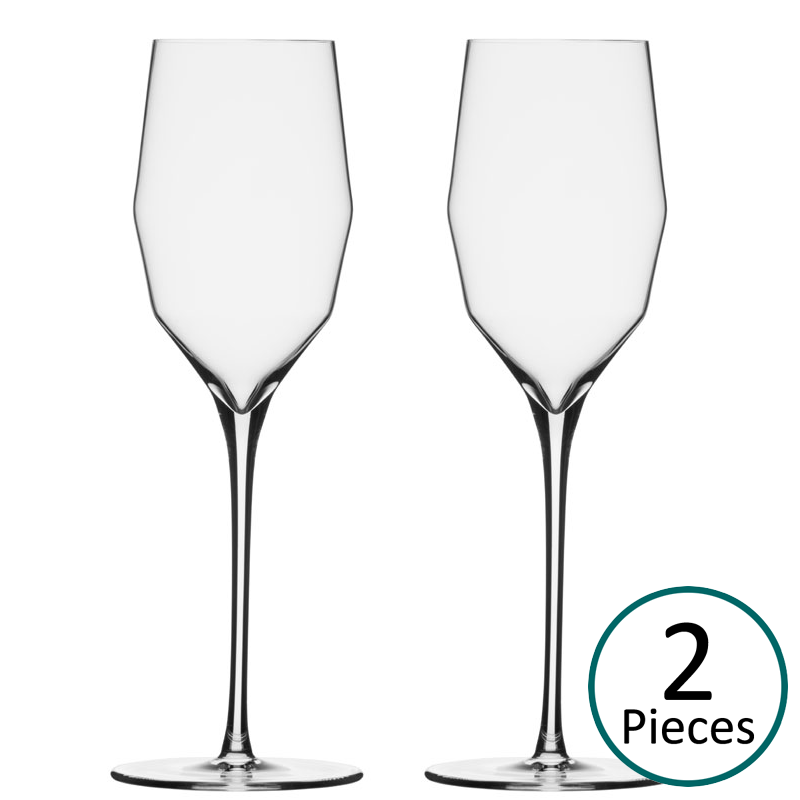 Mark Thomas Double Bend Champagne Glass / Flute - Set of 2