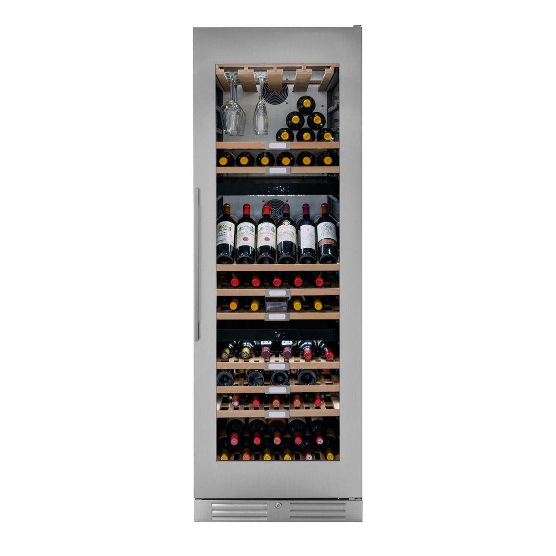 Caple Wine Cabinet Classic - 3 Temperature Freestanding - Stainless Steel WF1552