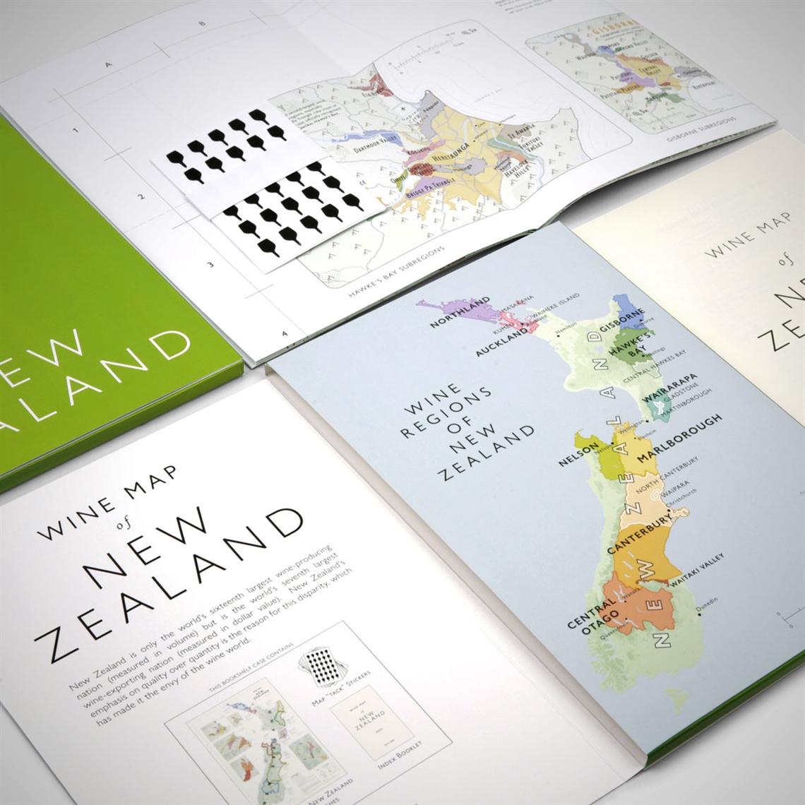 De Long’s Wine Map of New Zealand - Bookshelf Edition
