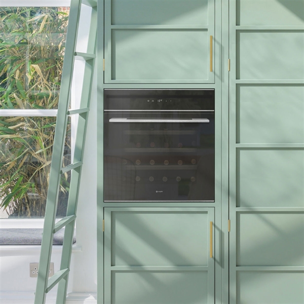 Caple Wine Cabinet Sense - Single Temperature Slot-In - Black Glass WC6100BG