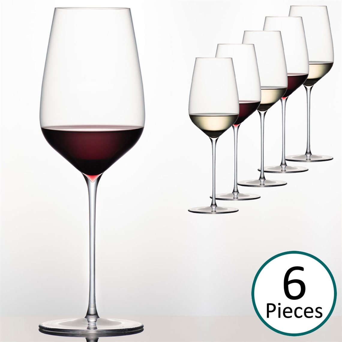 Sydonios Racine Collection - l’Universel Red, White & Champagne Wine Glass - Set of 6