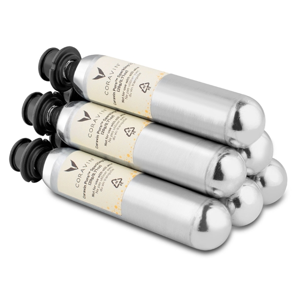 Coravin Pure Sparkling CO2 Capsules - Set of 6