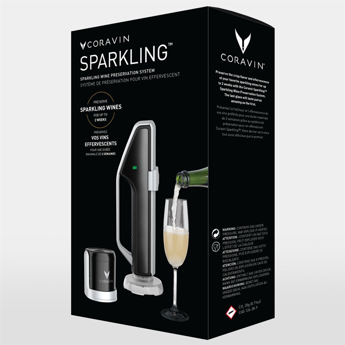 Coravin Sparkling Wine Preservation System - S/Steel