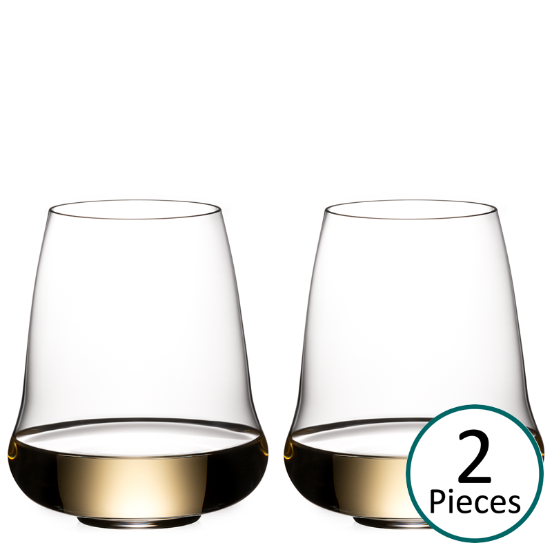 Riedel Stemless Wings Riesling / Sauvignon / Champagne Glass - Set of 2 - 6789/15
